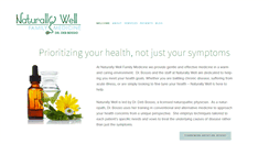Desktop Screenshot of naturallywellfamilymedicine.com