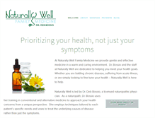 Tablet Screenshot of naturallywellfamilymedicine.com